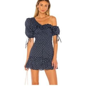 Majorelle Polka Dot Mini Dress